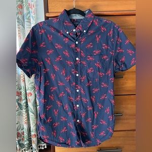 Jcrew Lobster pattern short sleeve button down